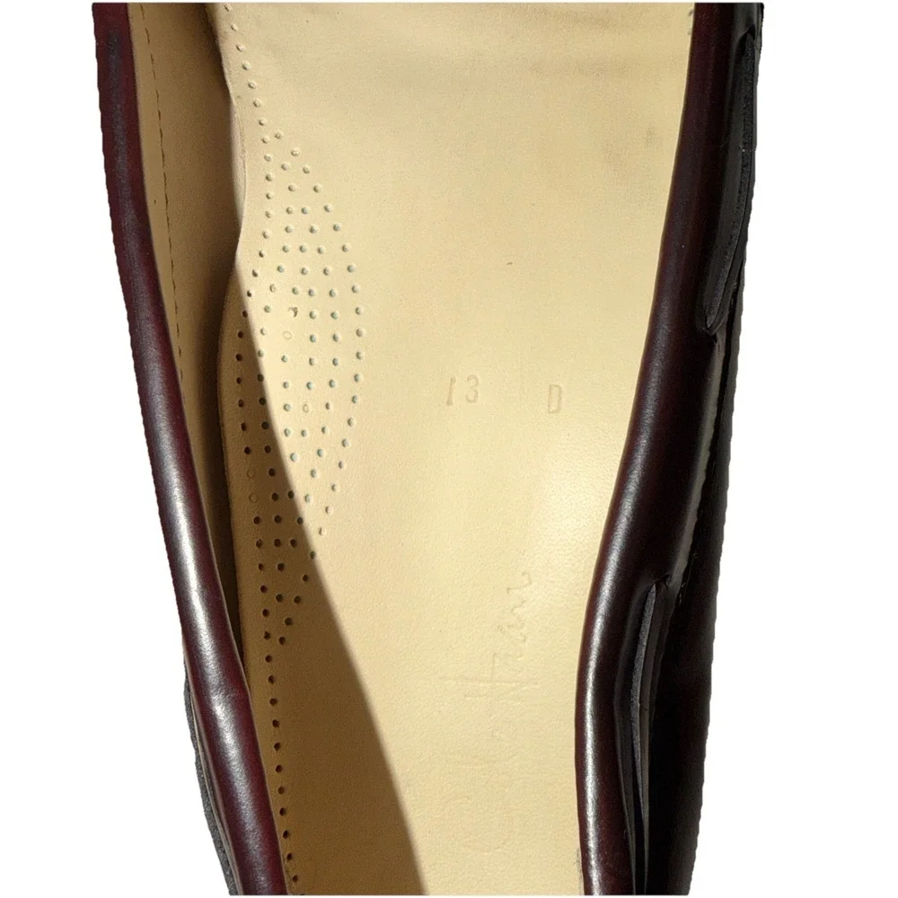 Cole Haan Men's Kiltie Tassel Pinch Toe Loafer Shoes Size 13 D Dark Burgundy